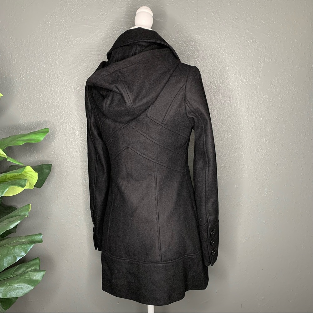 Guess Hooded Wool Toggle Coat - Picture 5 of 16